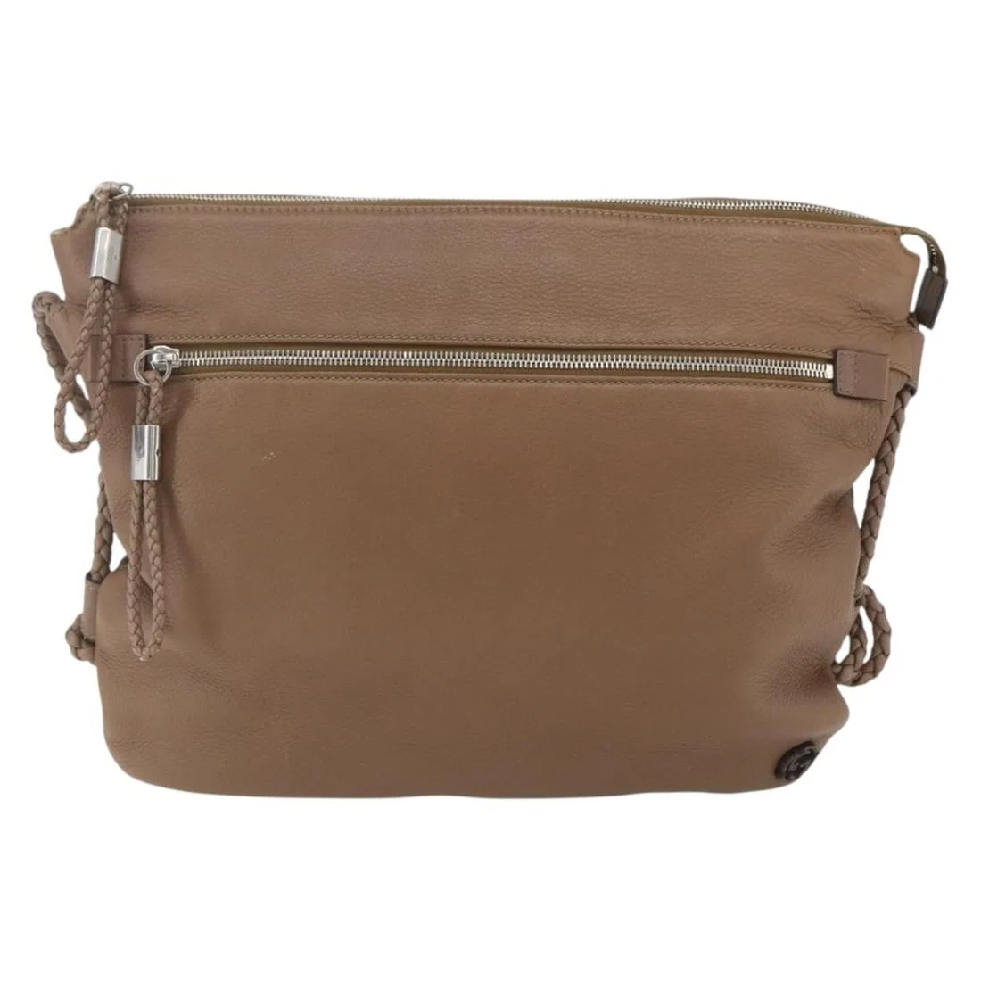 Gucci Leather Messenger Bag with Braided Strap for Women