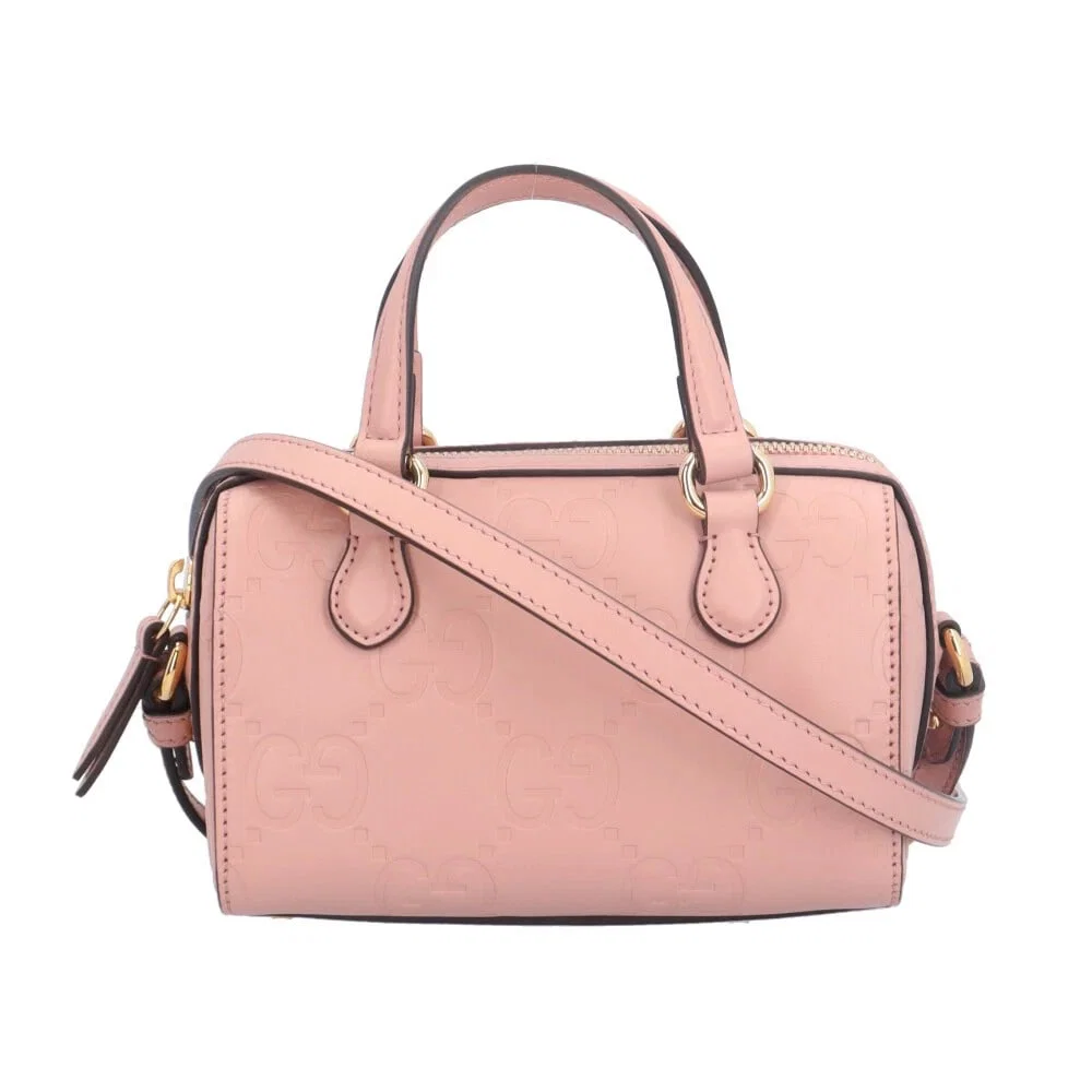 GUCCI SHOULDER BAG CROSS BODY LEATHER 2WAY GG SUPER