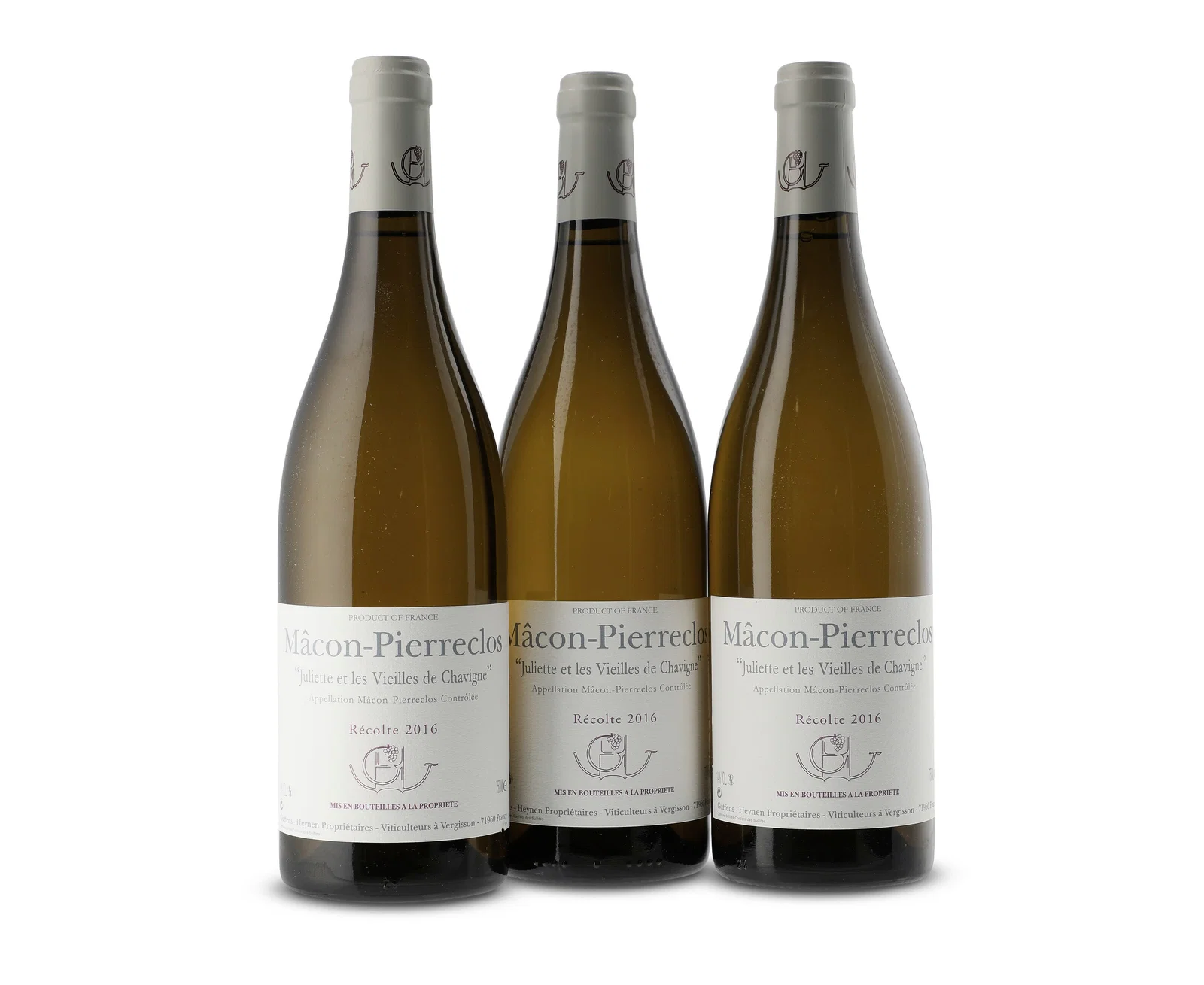 Guffens-Heynen, Mâcon Pierreclos, Juliette et les Vieilles de Chavigne 2016