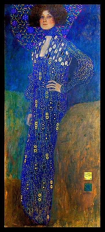 Gustav Klimt (Austrian 1862-1918) Emilie Limited Edition painting on canvas After Gustav Klimt on