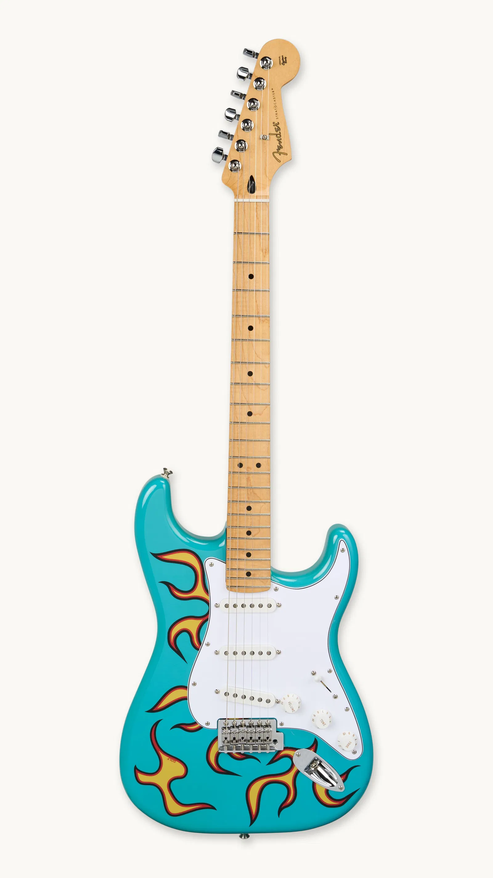 Gwyneth Paltrow | Fender Tyler The Creator Golf Wang Stratocaster Blue with Flame Art (B)
