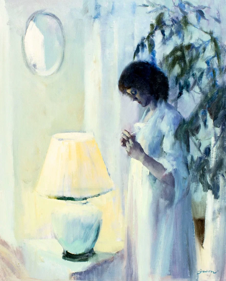 H N John (Europe,20C) oil painting