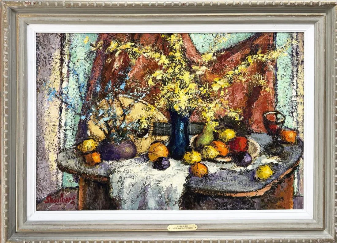 H. Shoulberg, Still Life with Forsythia, c.1982