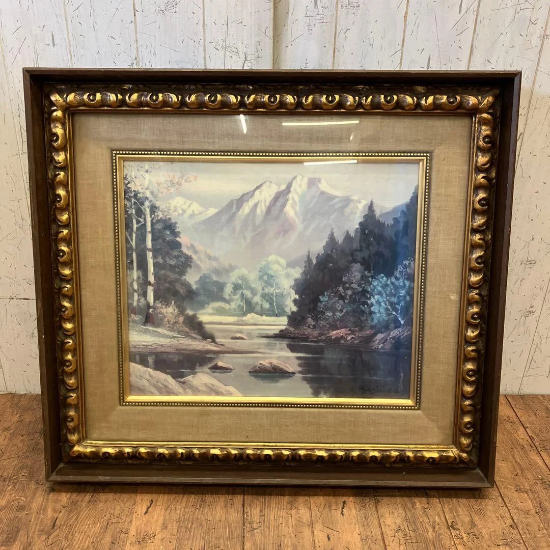 H.YOSHIDA Landscape Oil Painting