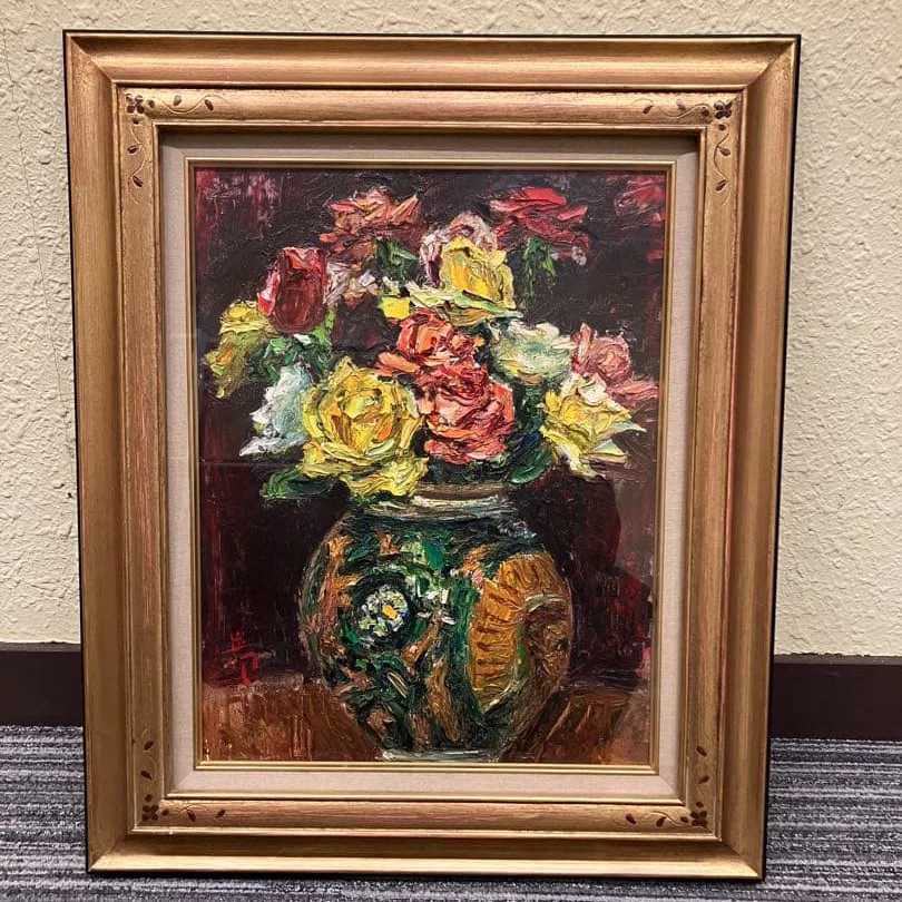 Hagiiwa Iwao, Oil Painting "Roses"