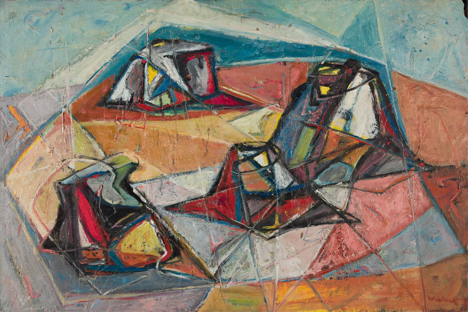 Hale Aspacio Woodruff (1900-1980), Desert Rocks, circa 1949.