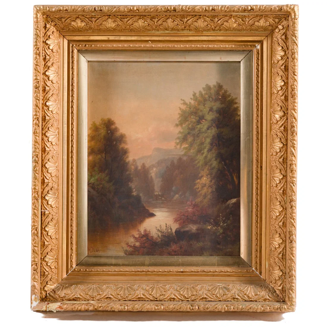 Hamilton Hamilton. Landscape with Lake, oil