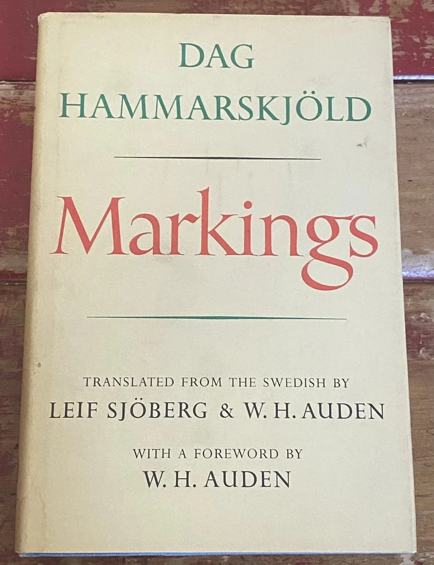 Hammarskjold, Dag MARKINGS Book Club Edition Hard Cover Dust Jacket