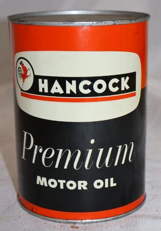 Hancock Premium Metal 1 Quart Oil Can