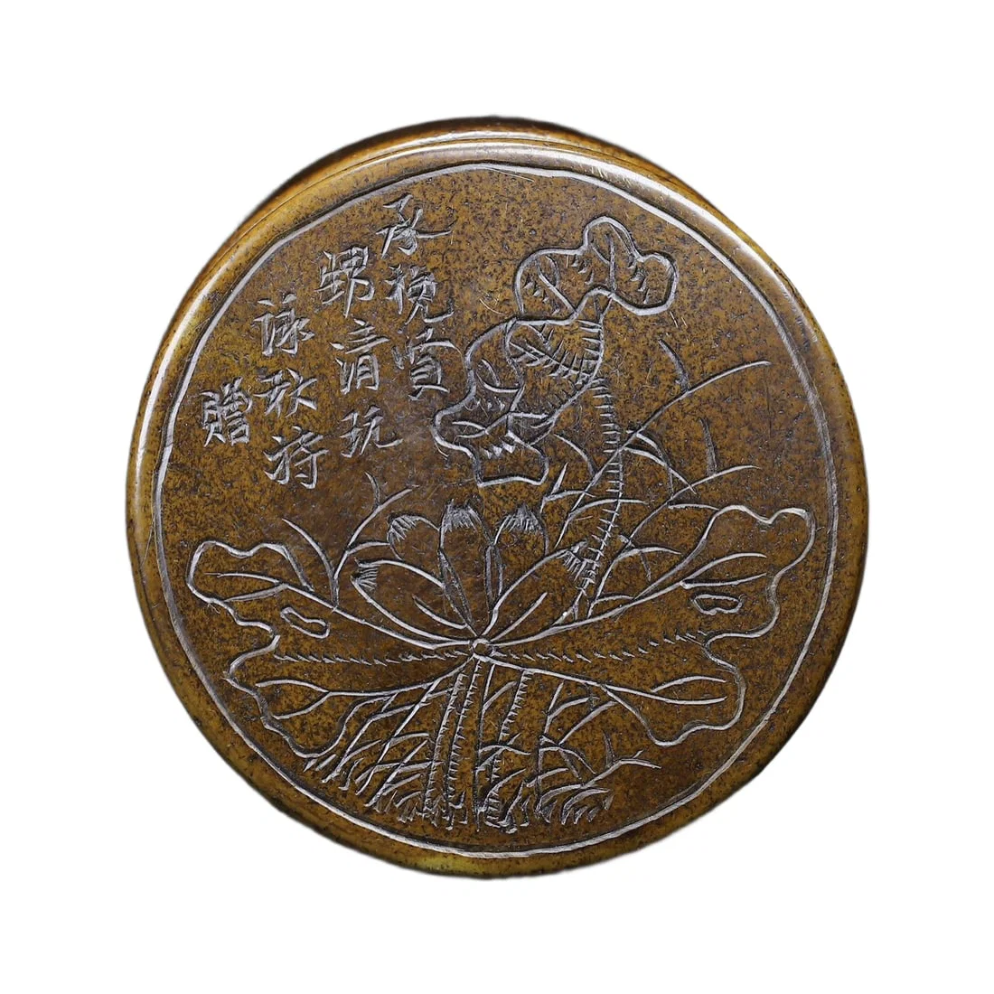 Hand-carved Shoushan stone seal paste box