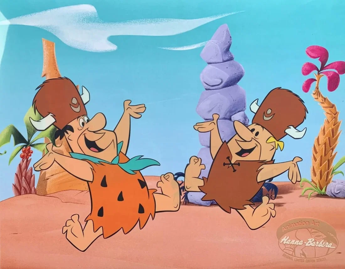 Hanna-Barbera, Fred & Barney, Limited Edition Animation Cel
