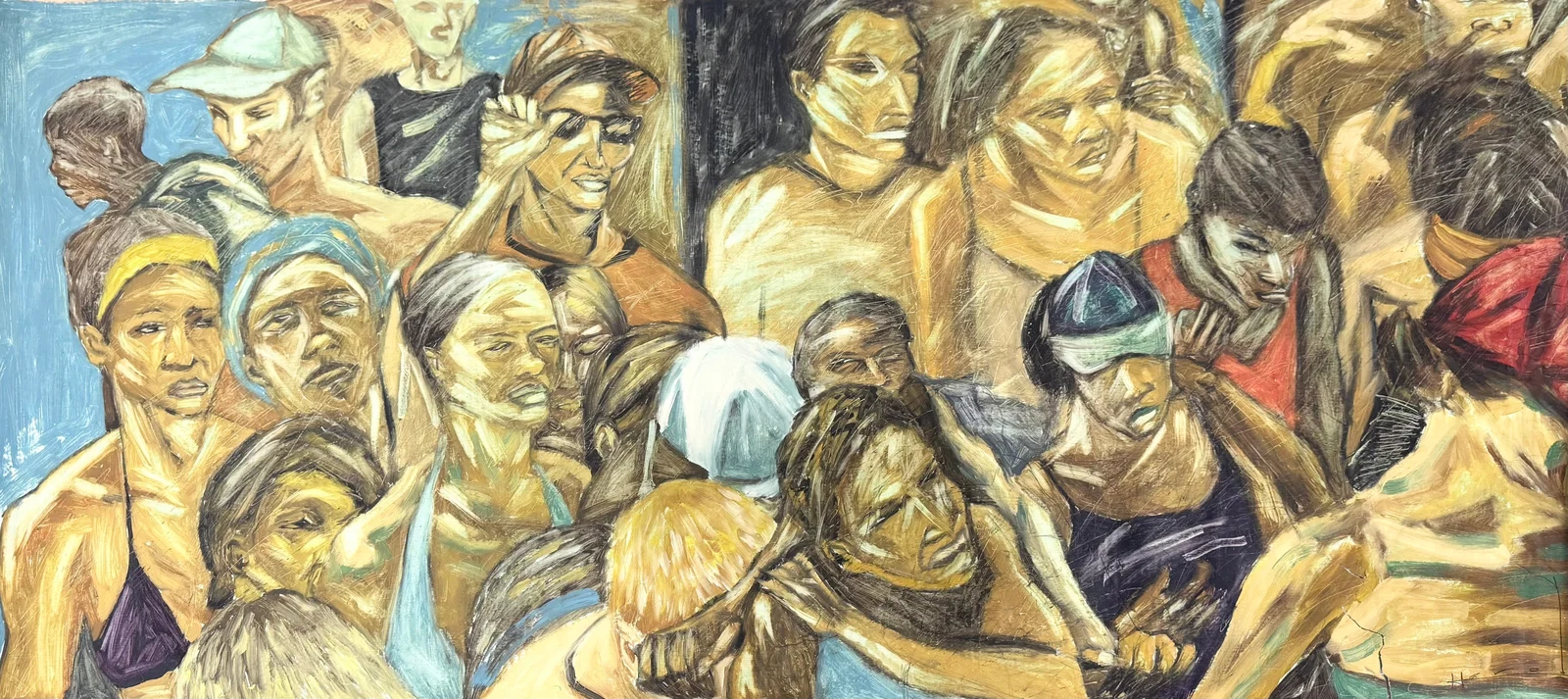 HAROLD LOPEZ MUNOZ (b. 1977, Cuban) Crowd Of People