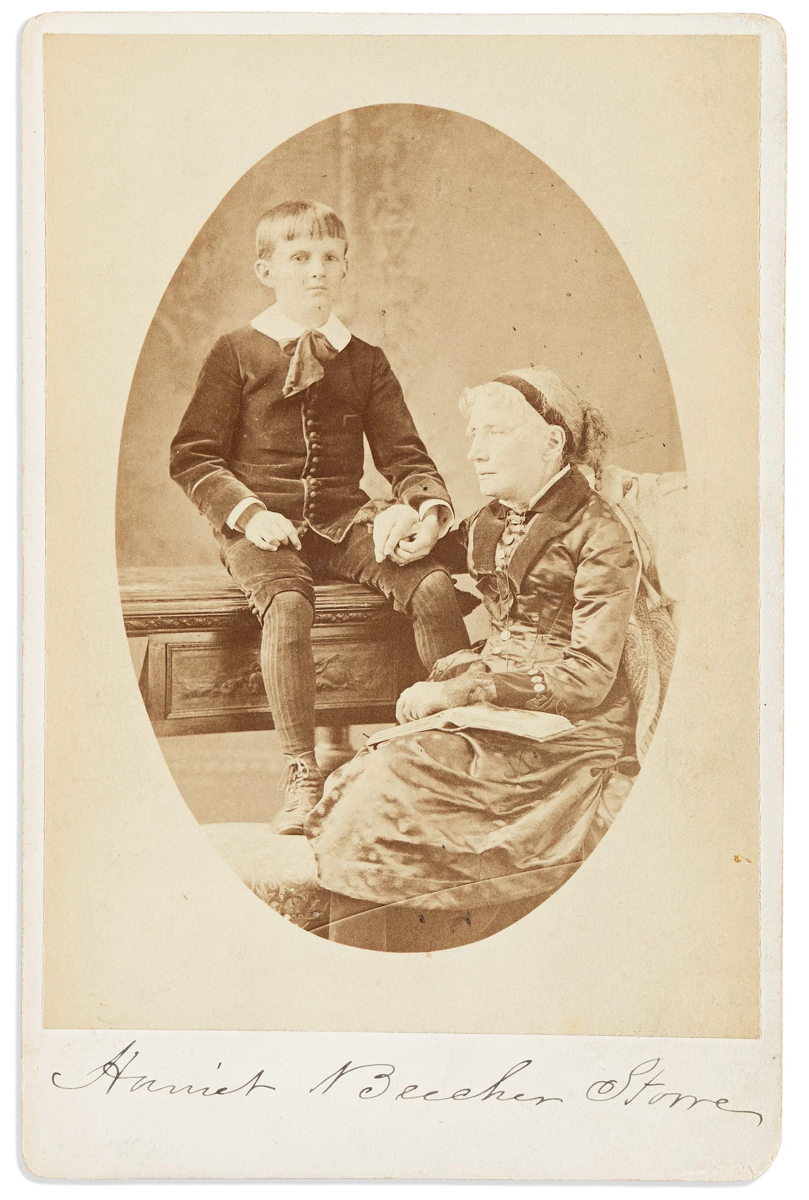 Harriet Beecher Stowe. Photograph Signed