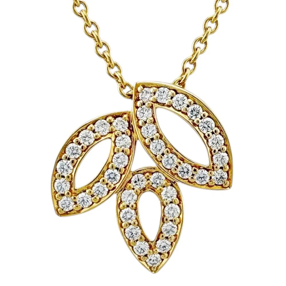 HARRY WINSTON NECKLACE K18 YELLOW GOLD