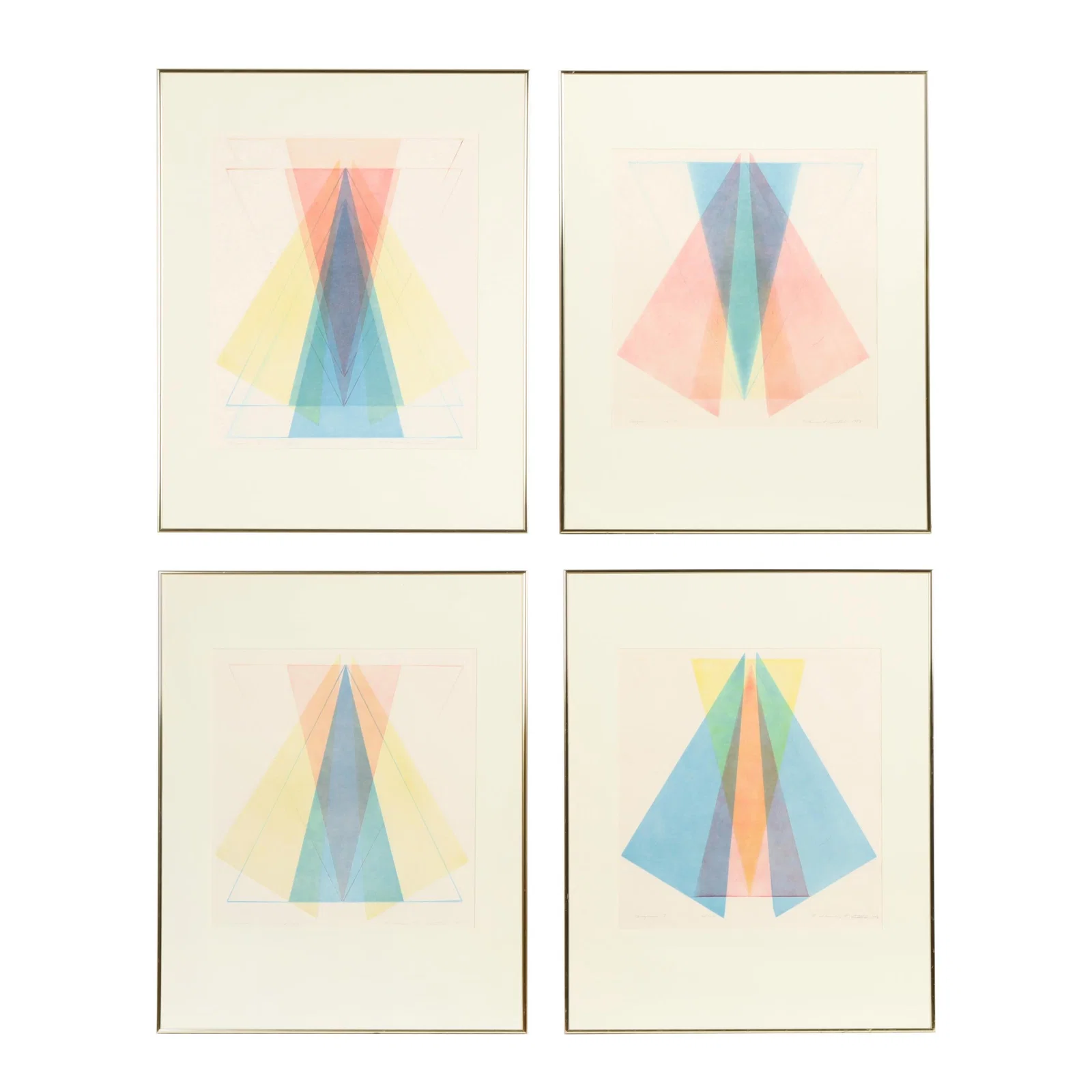 Harvey K. Littleton (WI/NC, 1922-2013), Origami Suite (Complete Series of Four Works)