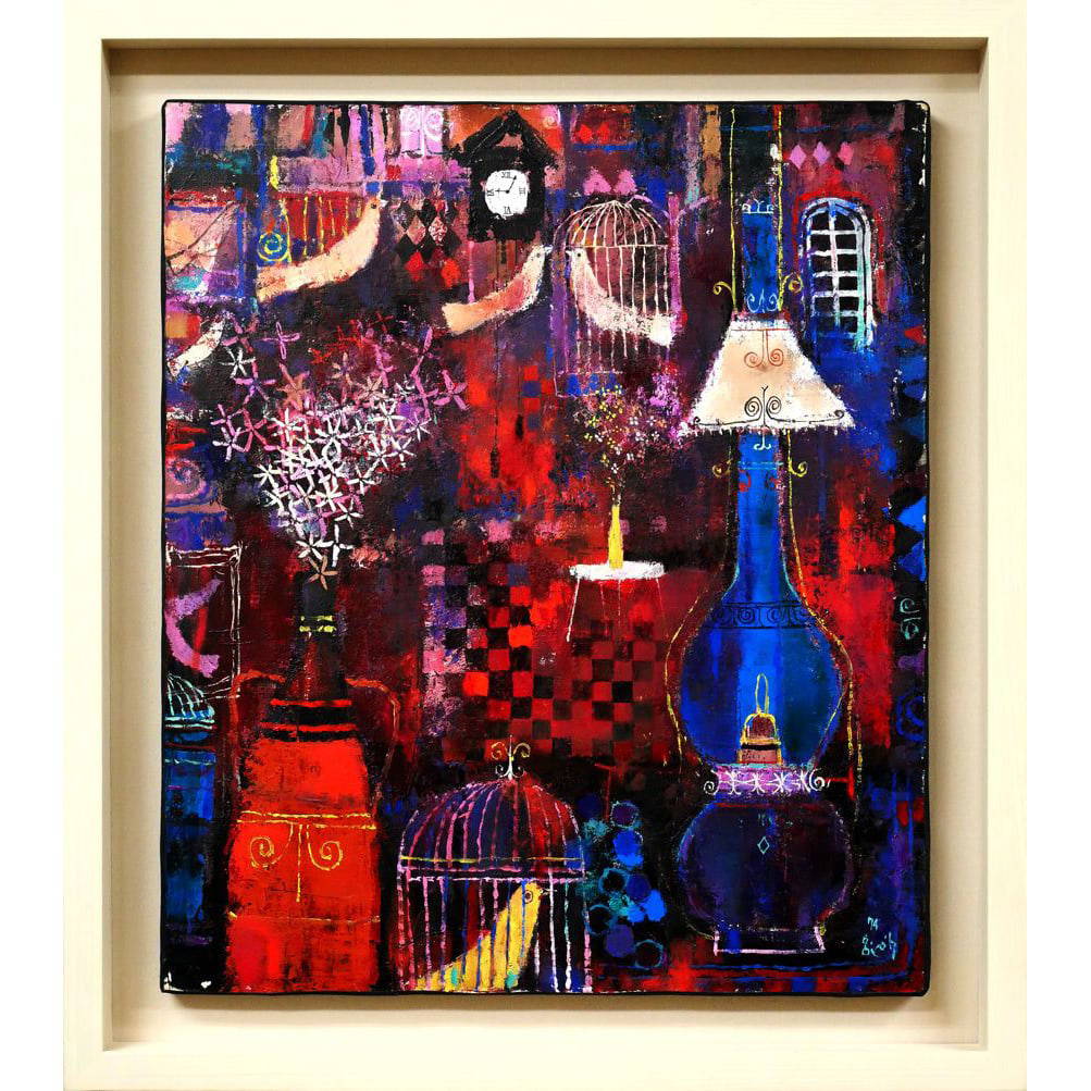 Hayakawa Yoshitaka's "In the Studio" oil painting, size F10