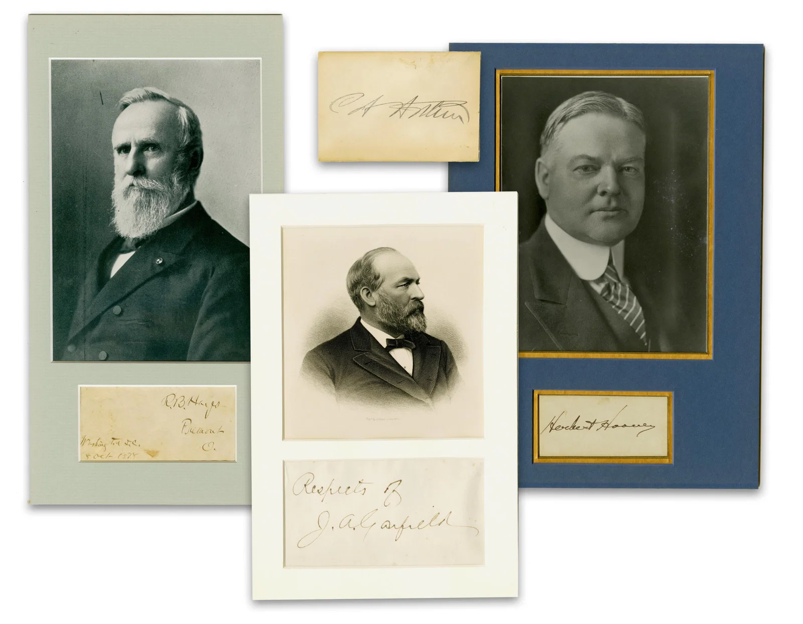 Hayes, Garfield, Arthur & Hoover: Fantastic Presidential Dealer's Lot