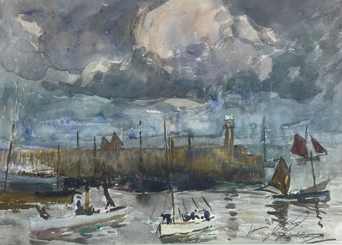 Hayley Lever (1876-1958) "Early Morning Storm, St. Ives 1905"