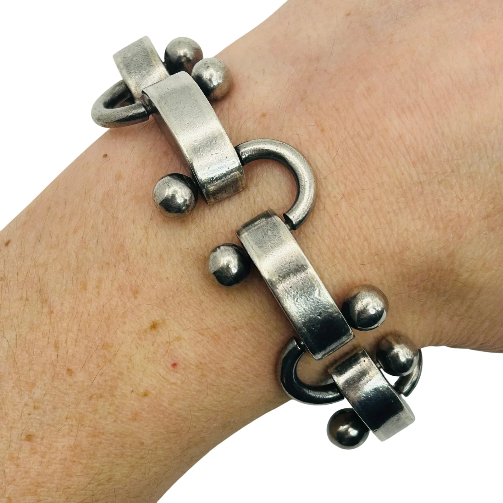 Hector Aguilar Taxco Sterling Mid Century Bracelet