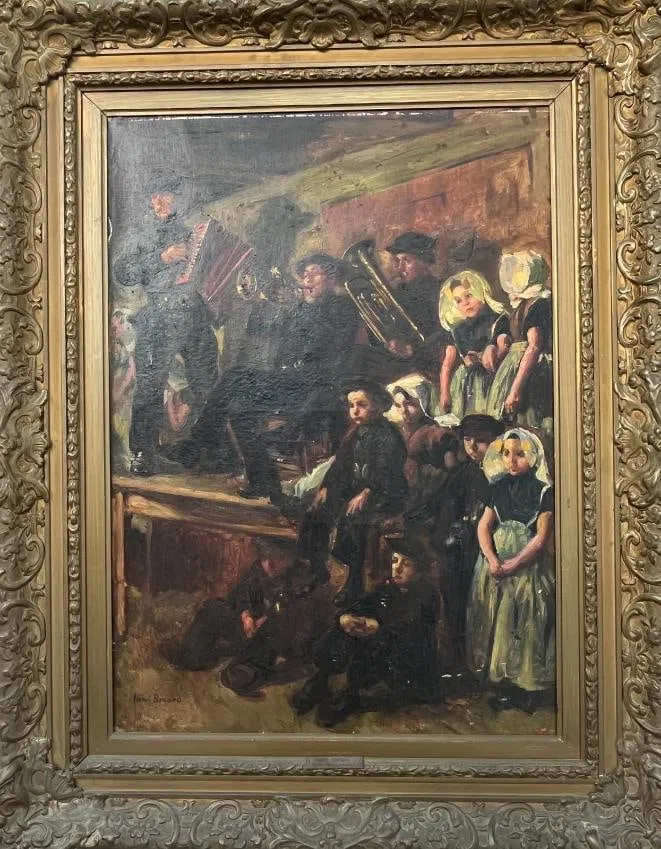 Henri Georges Breard (1873-1939) The Orchestra oil painting on canvas