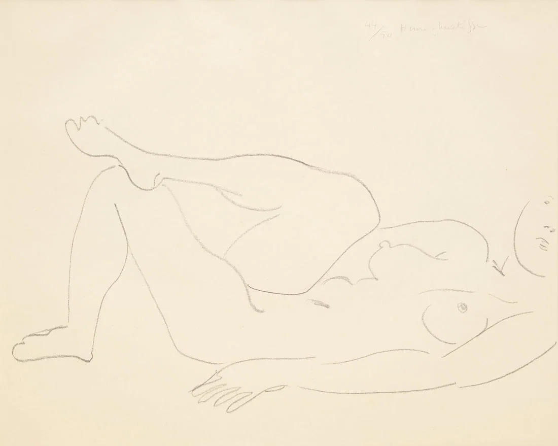 Henri Matisse (French, 1869-1954) Nu couché au visage incomplet — Étude de jambes,