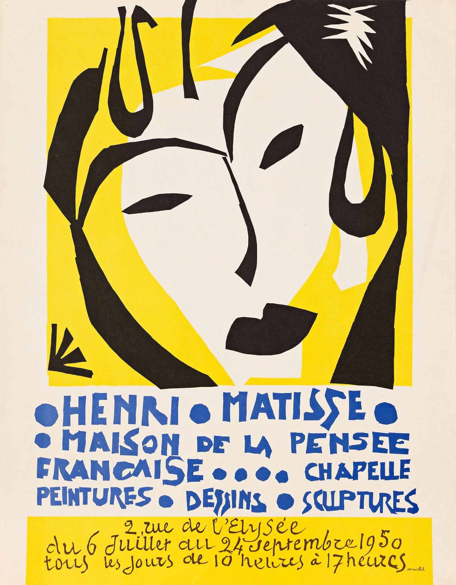 Henri Matisse, Maison de la Pensee Francaise. 1950.