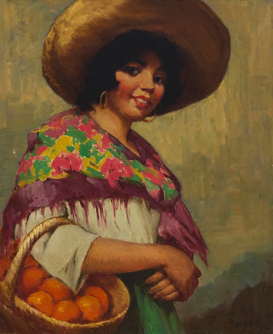 Henry Leopold Richter (1870-1960), "The Fruit Vendor"