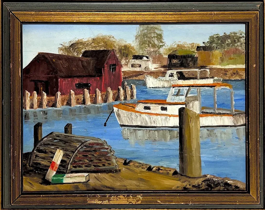 Henry Martin Gasser, Oil on Board, American Painter(1909 - 1981)