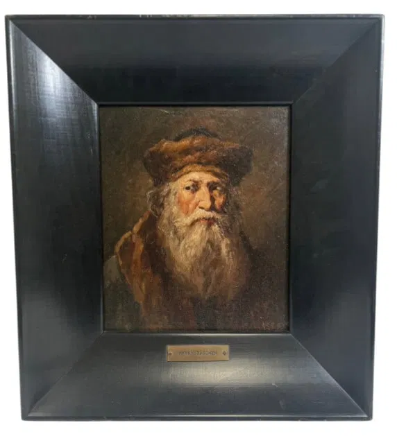 Henry Raschen Original Oil On Board Portrait