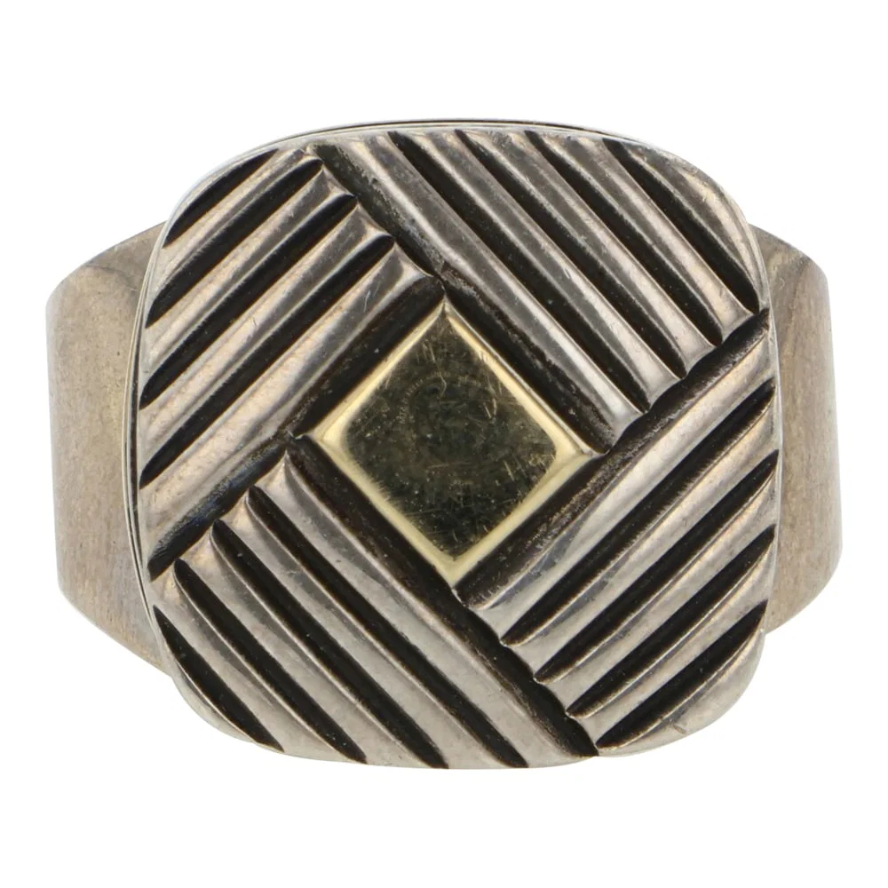 Herbert Begaye Award Winning Navajo artist 14K Gold & Sterling Silver Ring