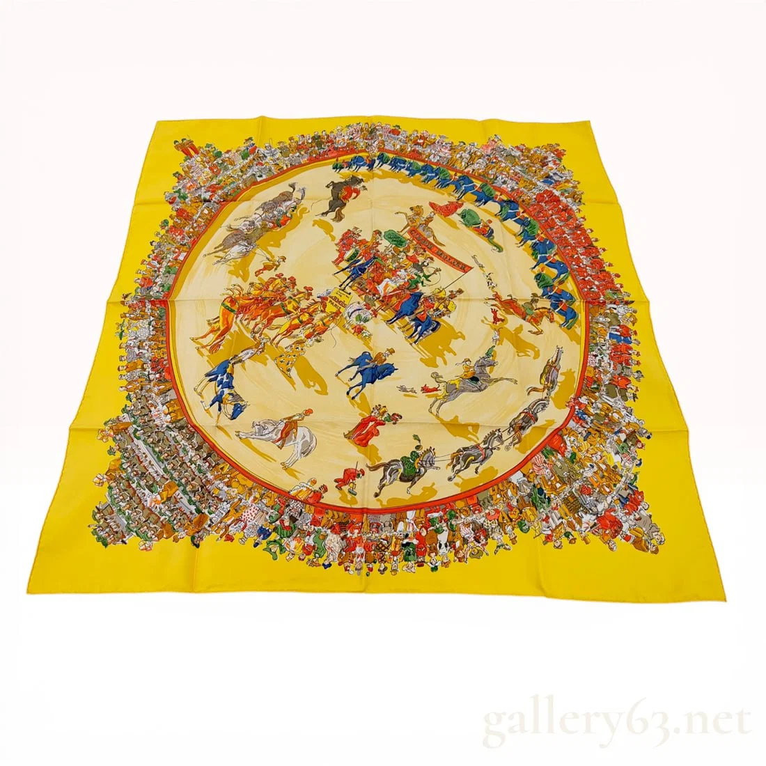 Herm?¨s Cirque Molier Silk Scarf by Philippe Dumas