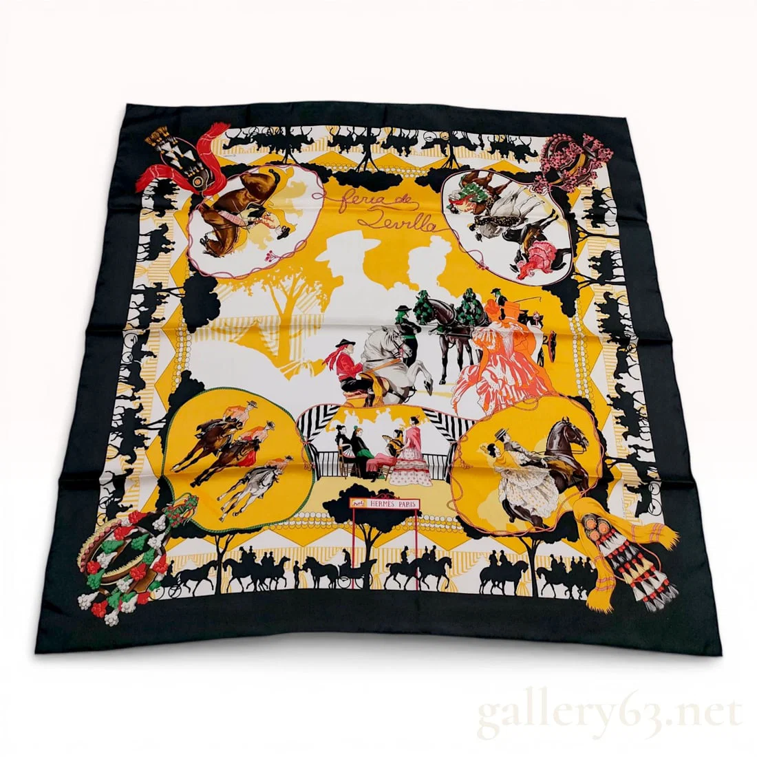 Herm?¨s Feria de Sevilla Silk Scarf