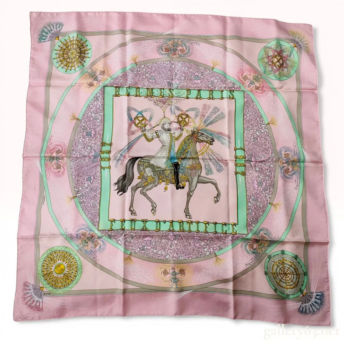 Herm?¨s Feux d'Artifice Silk Jacquard Scarf