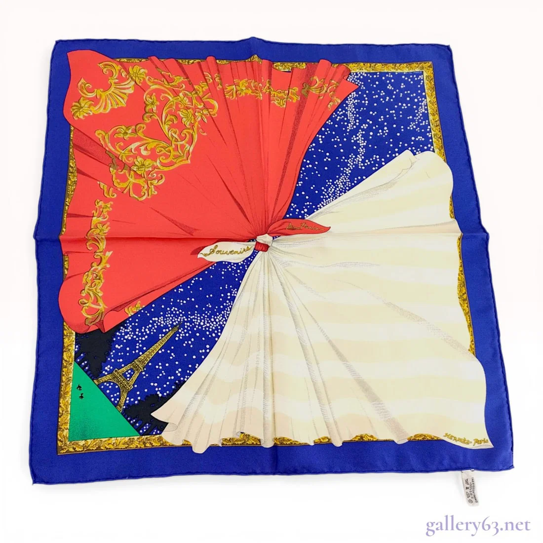 Herm?¨s Souvenirs de Paris Silk Gavroche Scarf by Hilton McConnico