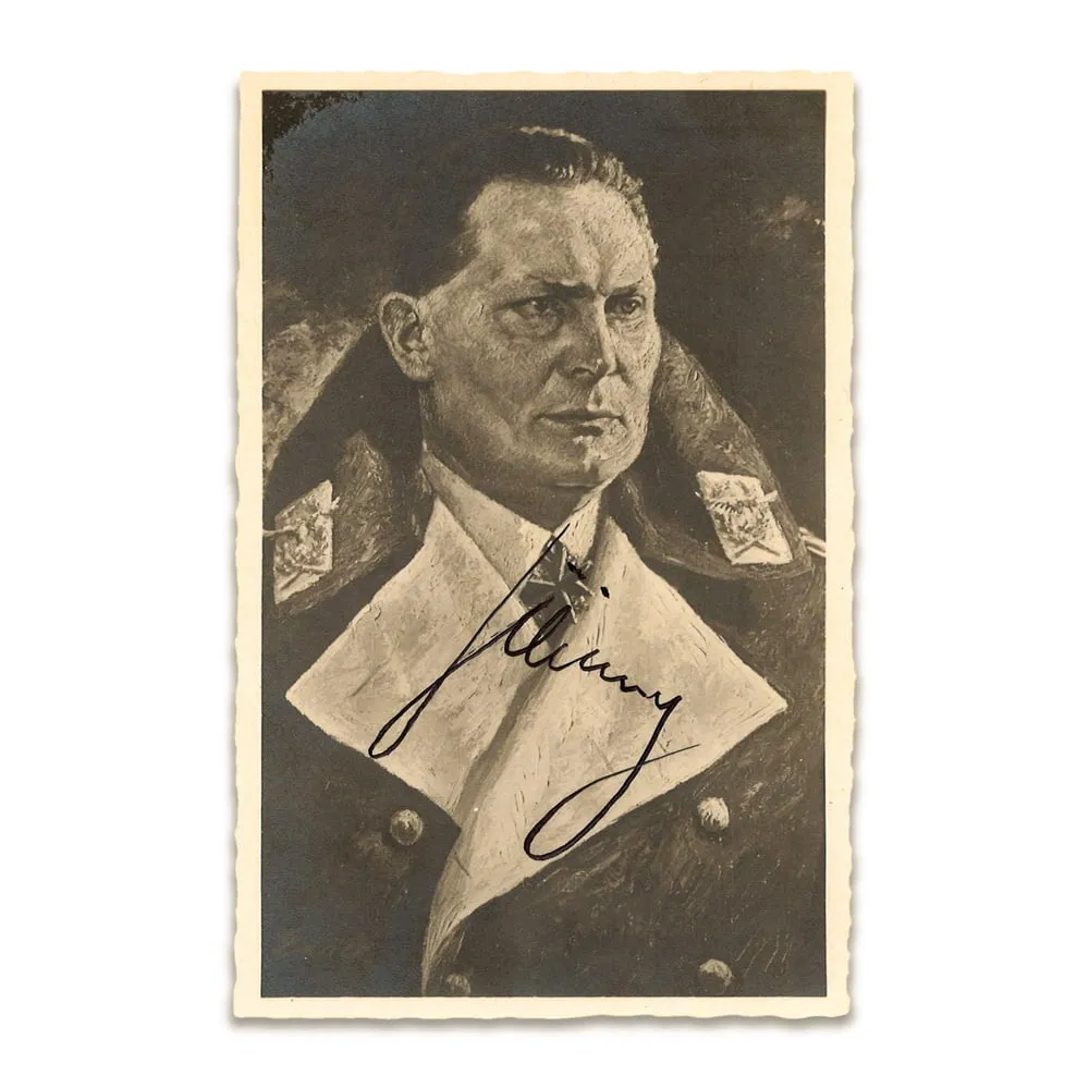 HERMANN GOERING SIGNED POSTCARD