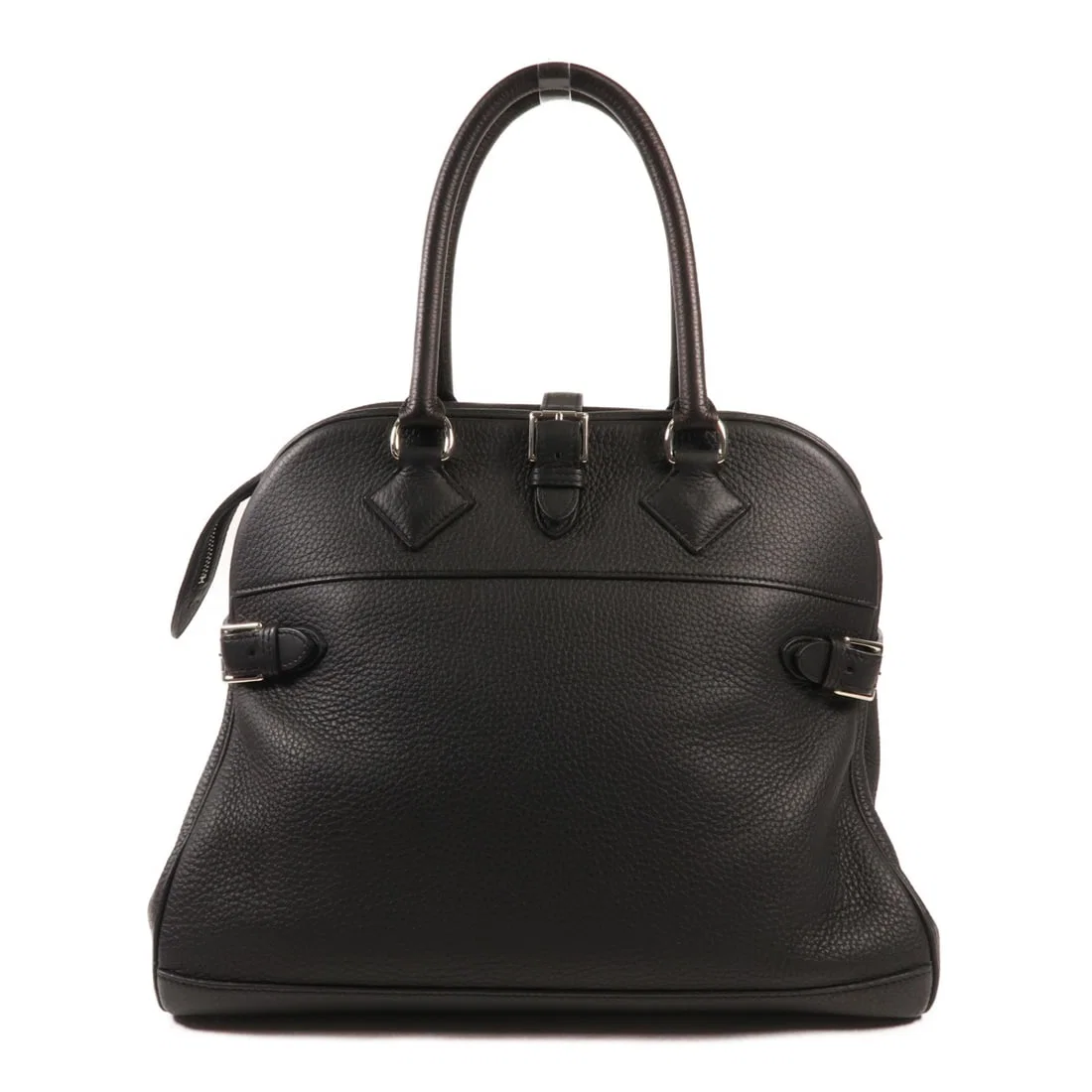 HERMES Atlas 35 Handbag Black Togo Leather PHW