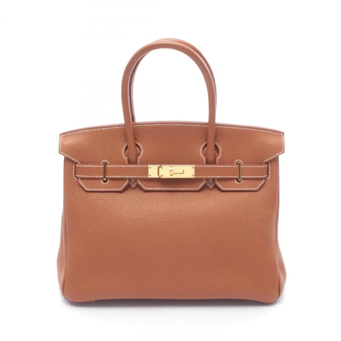 HERMES BIRKIN 30 HANDBAG TOGO LEATHER BROWN