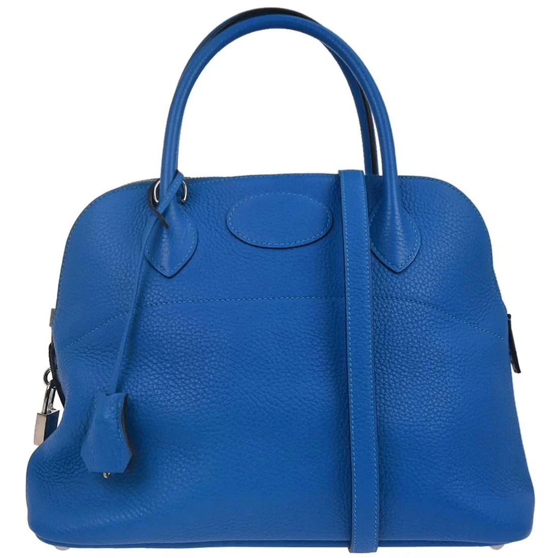 HERMES BLUE HYDRA TAURILLON CLEMENCE BOLIDE 31 2WAY HANDBAG