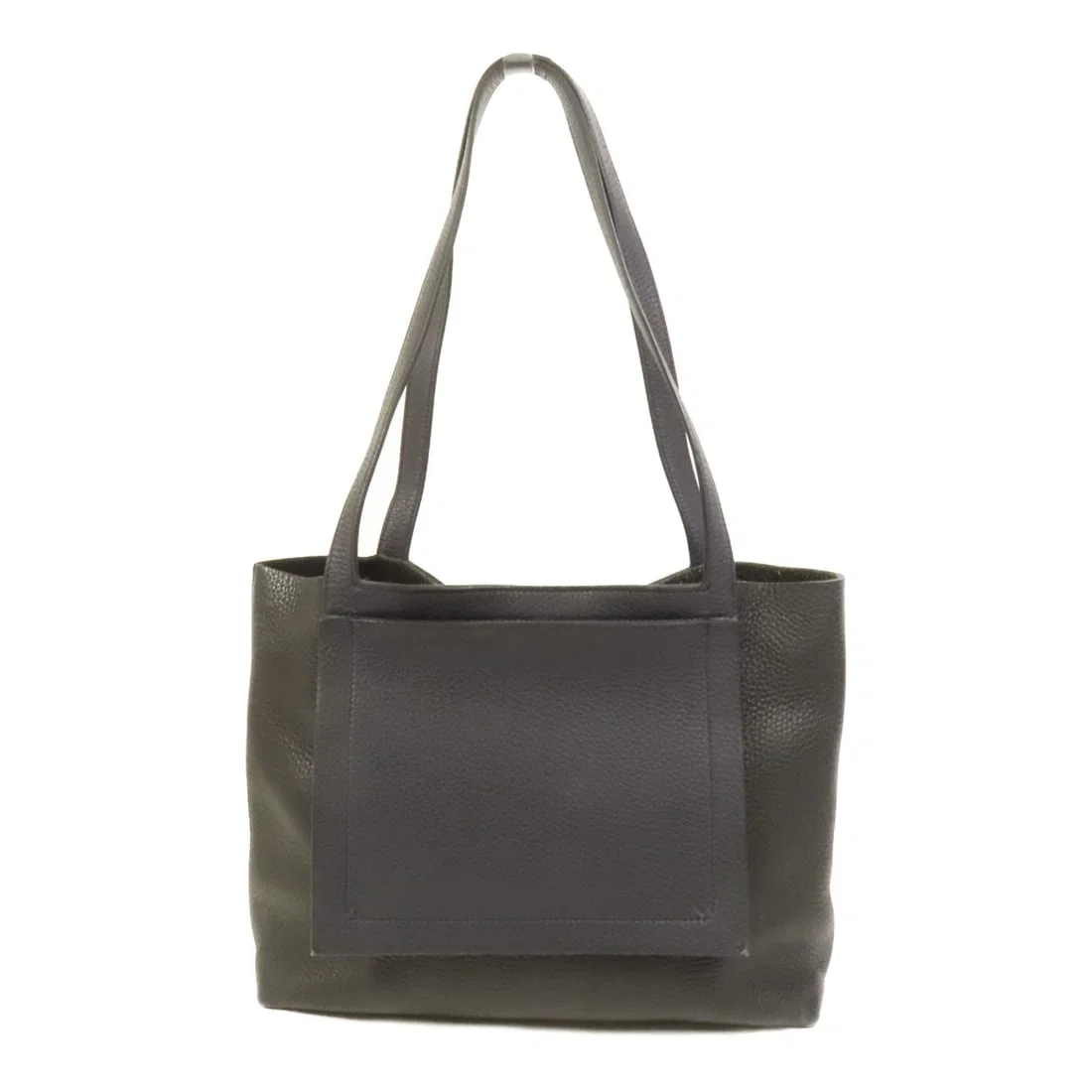HERMES Cabassellier 31 Tote Bag Calfskin Black France
