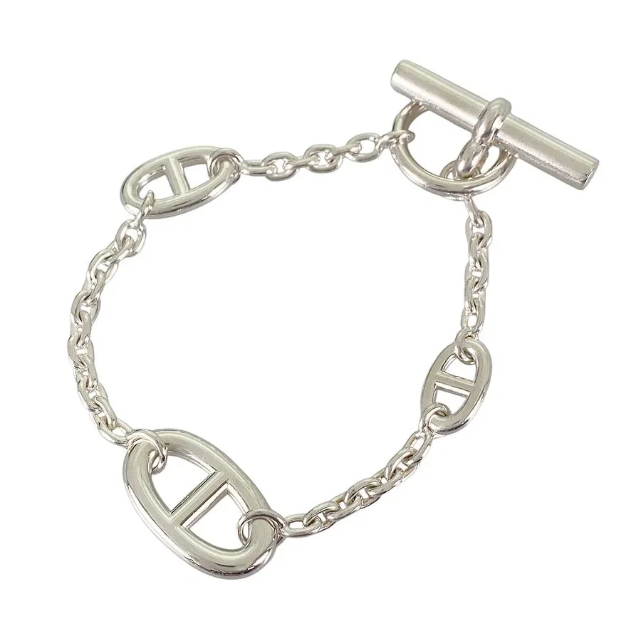 HERMES CHAINE D'ANCRE FARANDOLE SILVER BRACELET