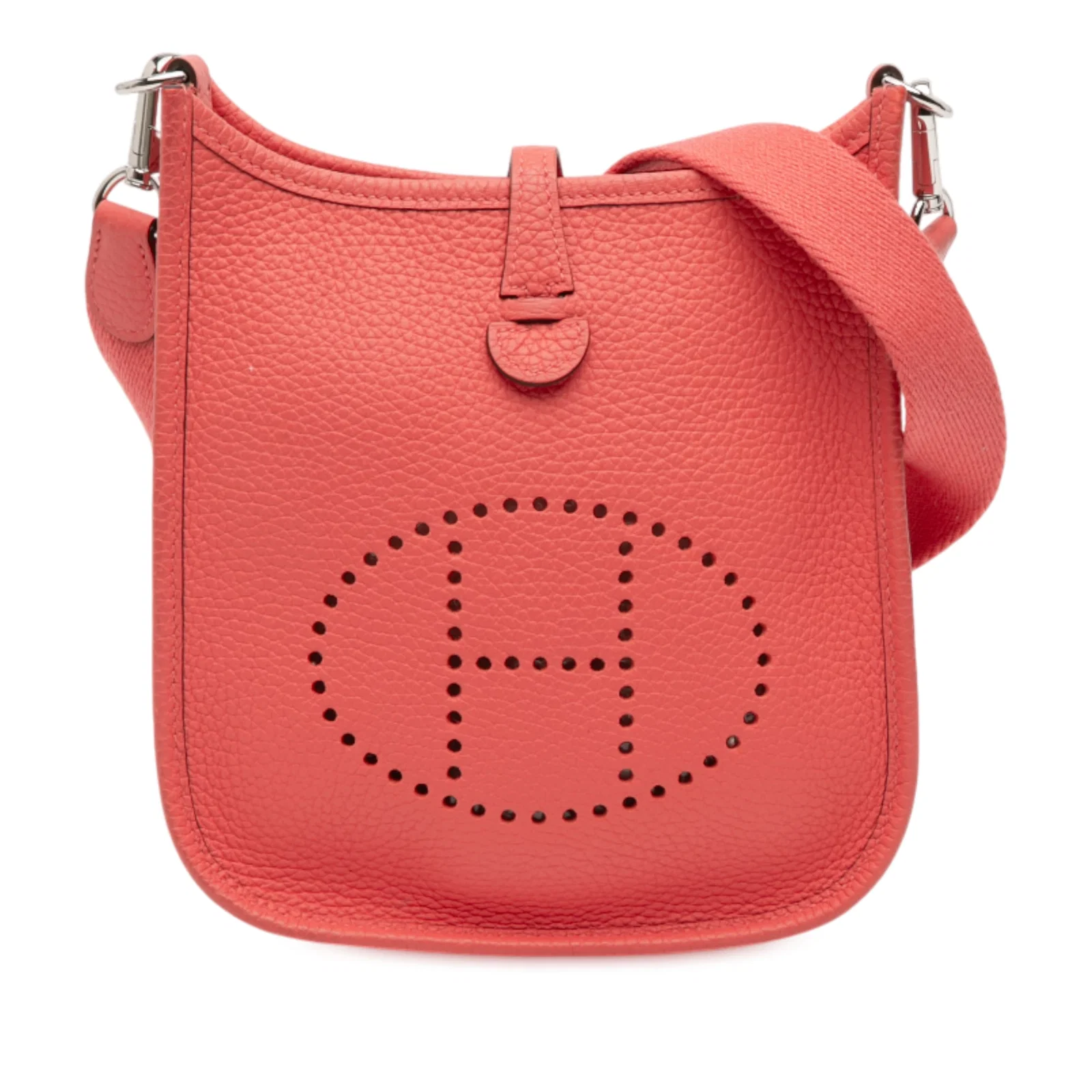 Hermes Clemence Amazone Evelyne TPM 16 Rose Texas Leather Bag