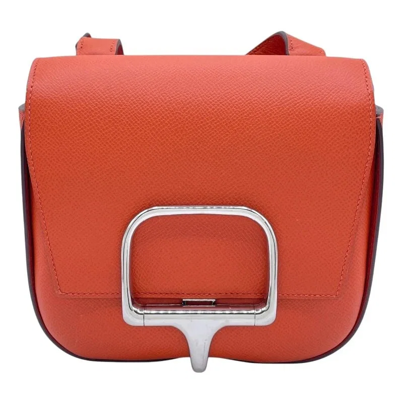 HERMES DELLA CAVALLERIA MINI U STAMP ETOUPE GHW EPSOM SHOULDER BAG