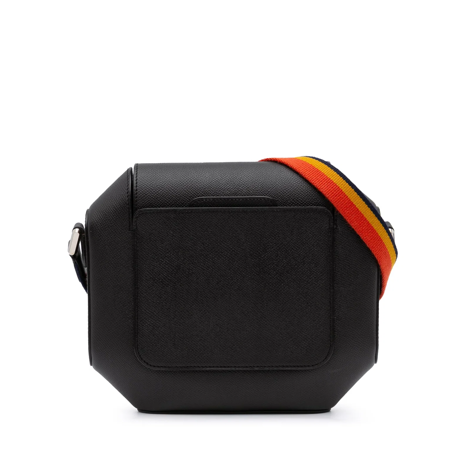 Hermes Epsom Octogone 23 Black Leather Handbag