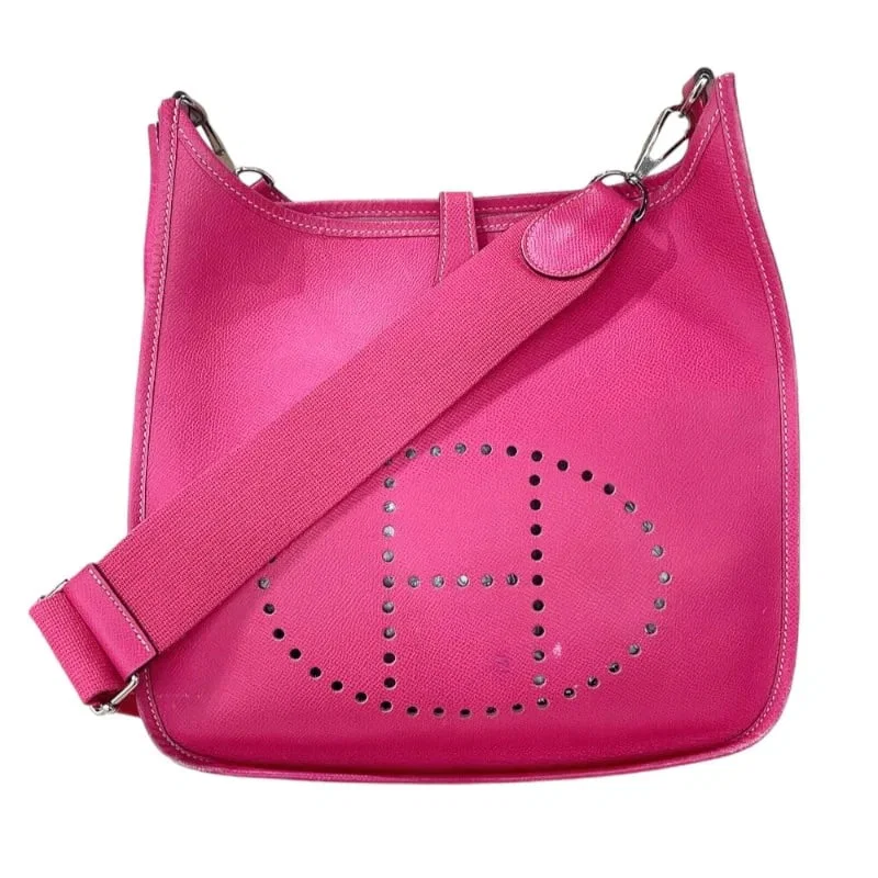 HERMES EVELYNE III PM ?O STAMP ROSE TYRIEN SHW EPSOM SHOULDER BAG