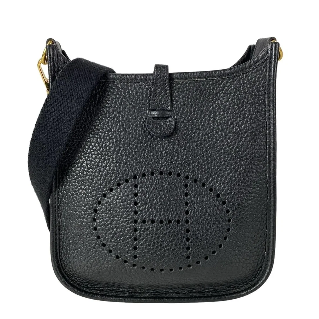 HERMES EVELYNE TPM AMAZONE - BLACK CLEMENCE SHOULDER BAG