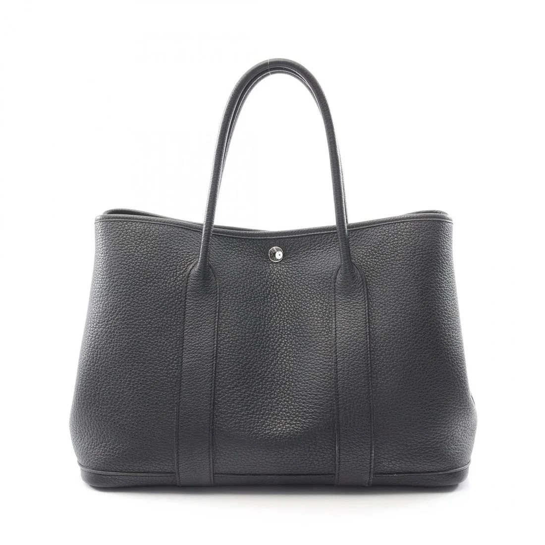HERMES GARDEN PARTY PM TOTE HAND BAG C NEGONDA LEATHER