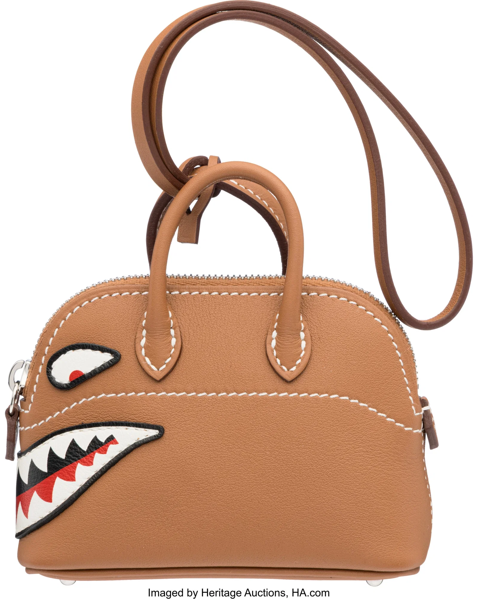 Hermès Gold Swift Leather Shark Bolide Bag Char