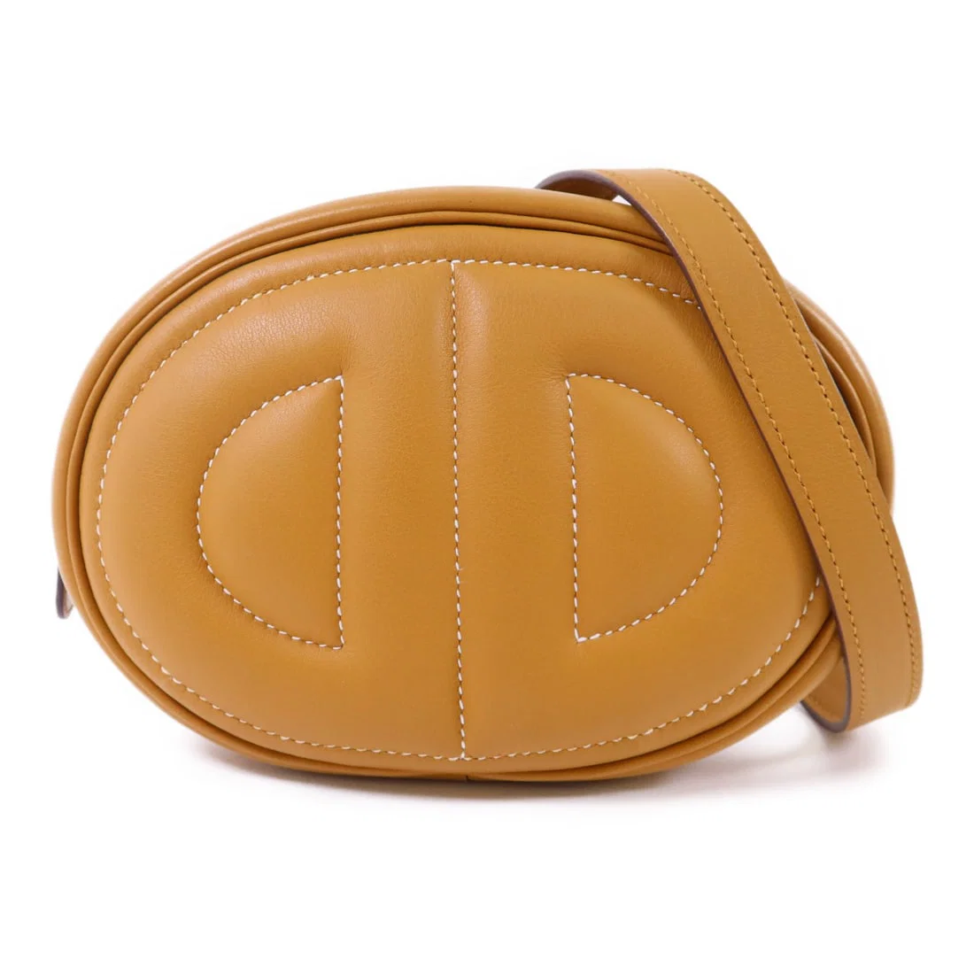 Hermes In The Loop Swift Leather Brown Belt Bag with Palladium Hardware