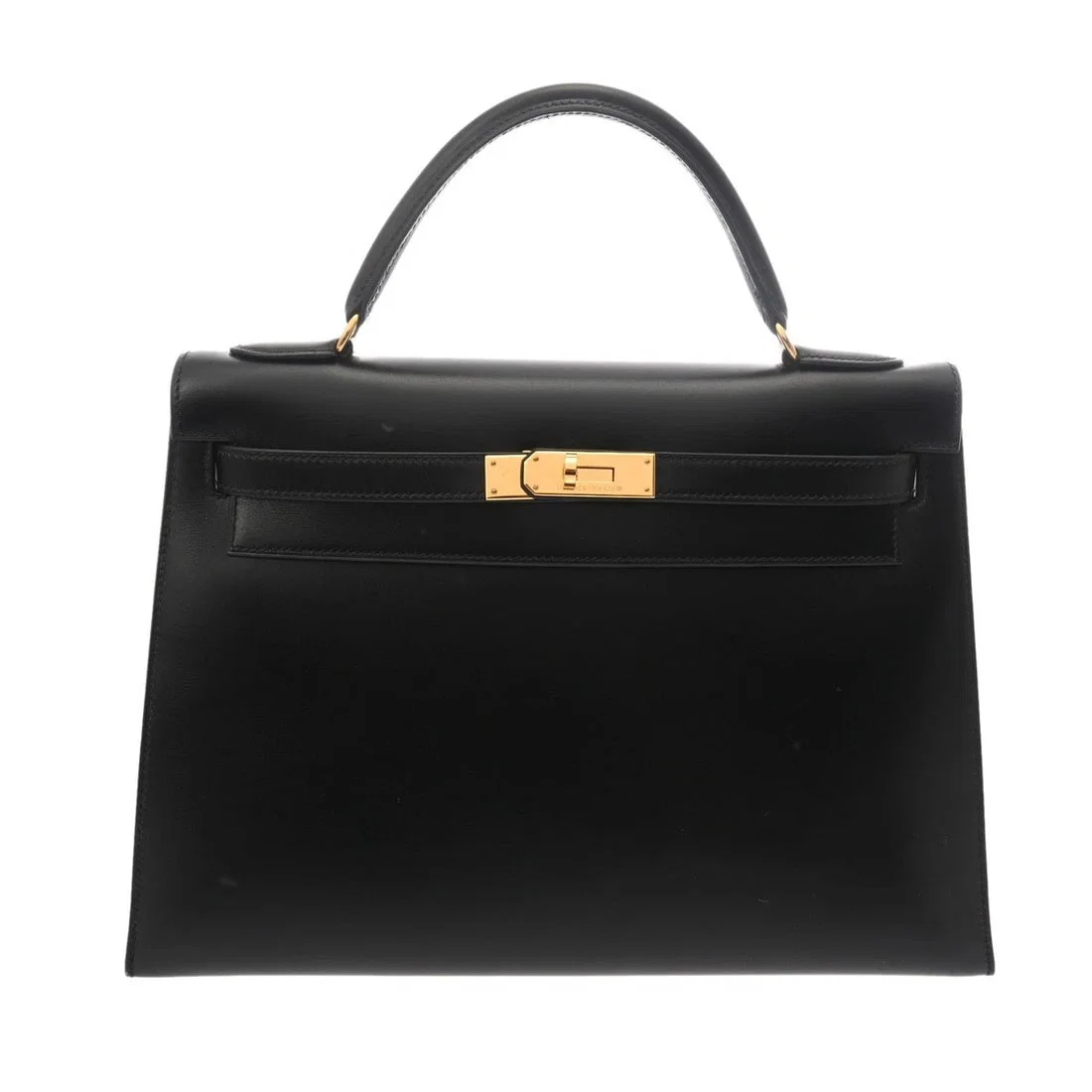 HERMES KELLY 32 OUTSIDE SEWING BOX SCARF BLACK 2WAY BAG