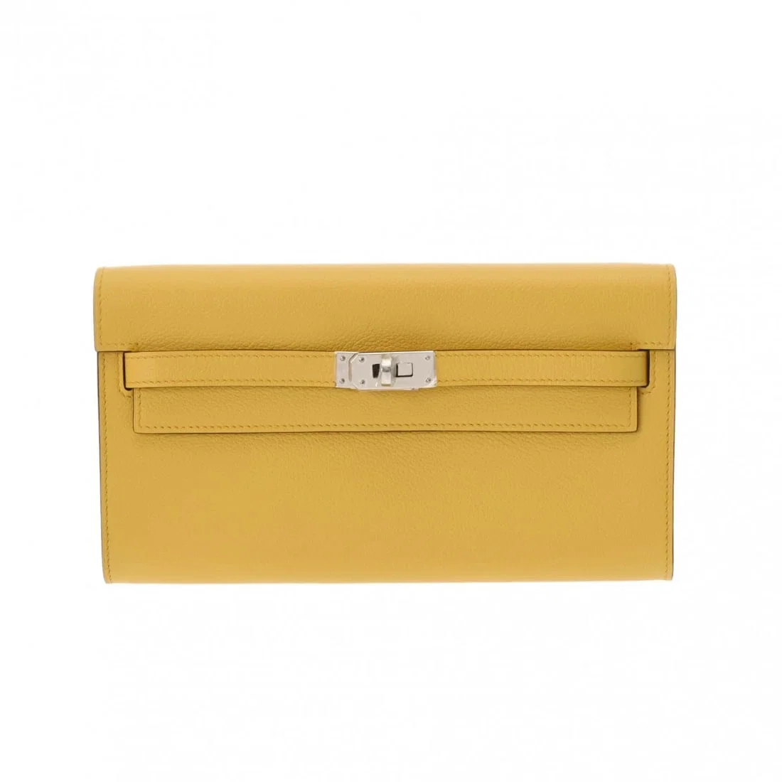 HERMES KELLY WALLET LONG TO GO EVERCOLOR SUN PURSE